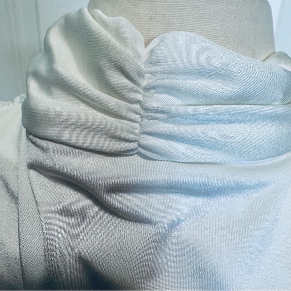 Cache White Ruched Blouse - Picture 8 of 14